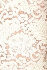 Veronica Floral Lace Mini Slit Dress - Image 6