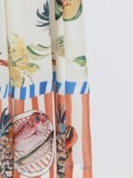 Willa Tropical Printed Ballon Sleeve Maxi Shirt Dress - Image 6