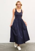 Caroline Midi Dress-Navy - Image 2