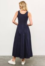 Caroline Midi Dress-Navy - Image 5