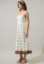 Cerise Shells Midi Dress - Image 3