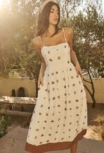 Cerise Shells Midi Dress - Image 5