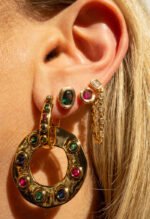 Chloe Chain Studs-Gold - Image 2