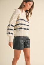 Color Popped Sweater Top - Image 2