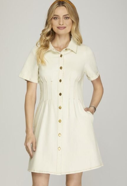 Chloe Button Dress