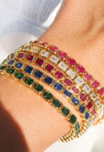 Bezel Emerald Ballier Bracelet-Clear - Image 4
