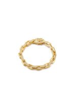 Boxy Pave Chain Bracelet-Gold