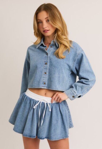 Claire Denim Boxy Shirt