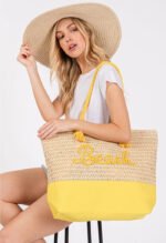 Beach Please Tote-Yellow