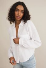 Campo Button Up Gauze Top - Image 3