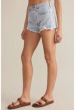 Classic Hi-Rise Denim Short-Faded Indigo - Image 3