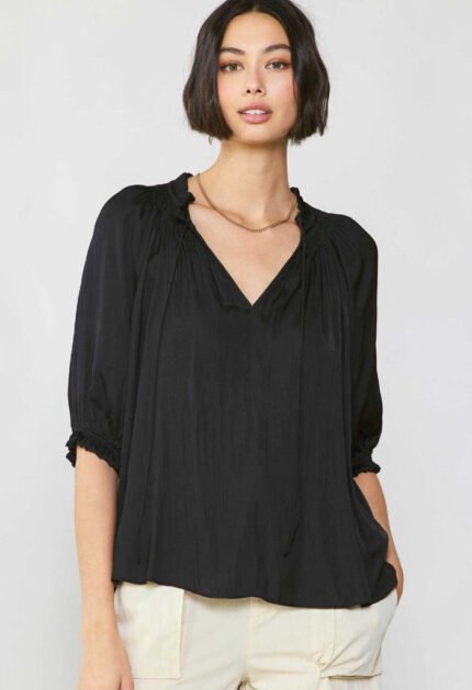 Bella Blouse-Black