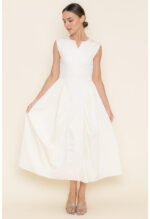 Chloe Pleat Dress - Image 2