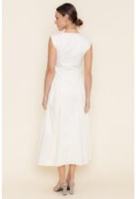 Chloe Pleat Dress - Image 5