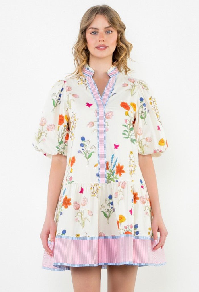 61425-9-BeverlyBlossomMiniDress-1.jpg Beverly Blossom Mini Dress - Image 1