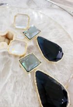 Chloe Earrings-Black - Image 2