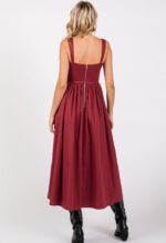 Daphne Maxi Dress-Wine - Image 5