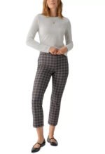 Carnaby Kick Crop-Shadow Navy Plaid - Image 3