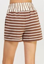 Camilla Shorts-Latte Stripe - Image 3