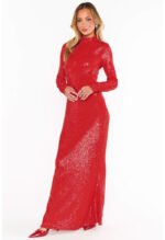 All Out Maxi Dress-Red Sequin - Image 5