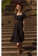 Amy Tiered Midi Dress - Image 5