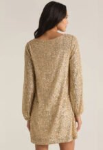 Andromeda Sequin Dress-Champagne - Image 2