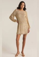 Andromeda Sequin Dress-Champagne - Image 4